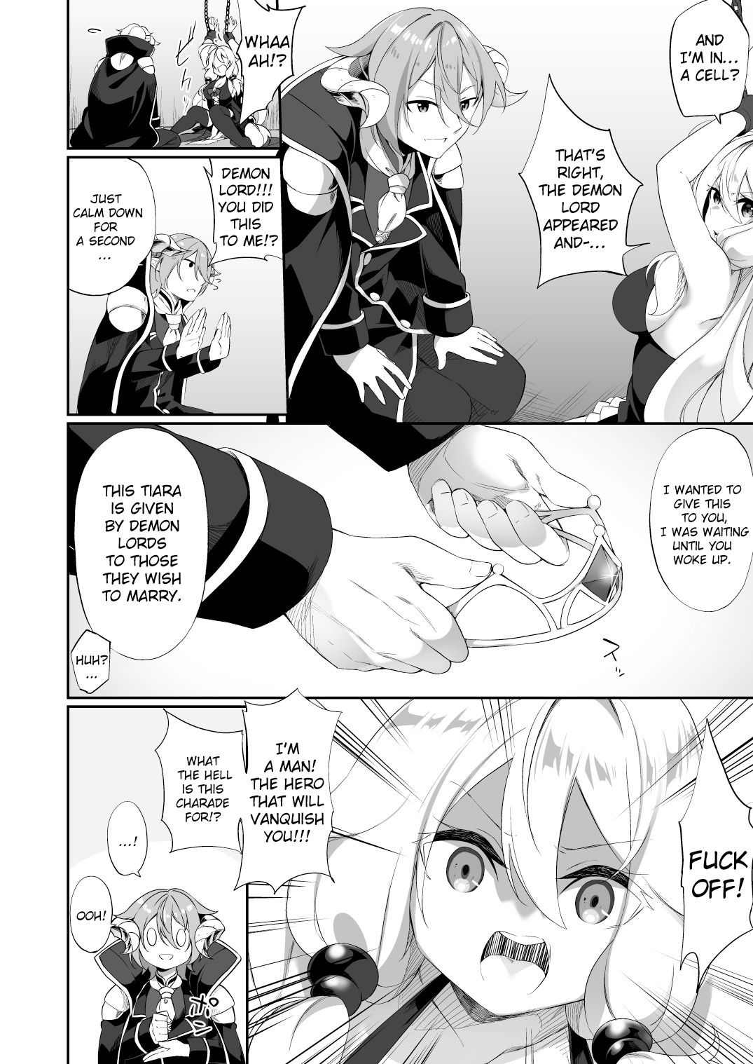 Hentai Manga Comic-A Hero Burning with a Desire for Revenge Changes Sex and Quietly Becomes The Demon Lord's Bride-Read-6